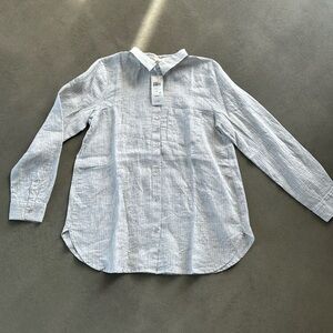 EILEEN FISHER size S, linen, button-down shirt